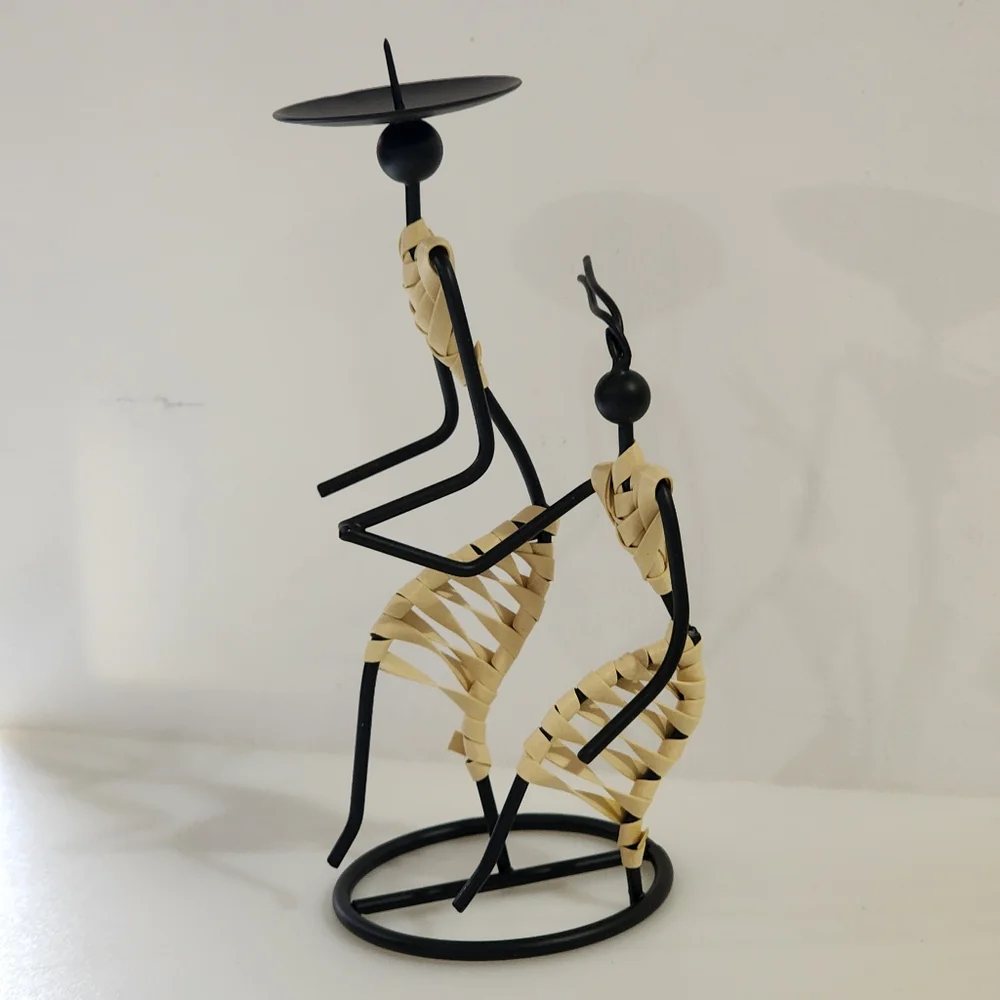 Cobble Creek Wire Figure‎ Candle Holder Set of 3 pcs